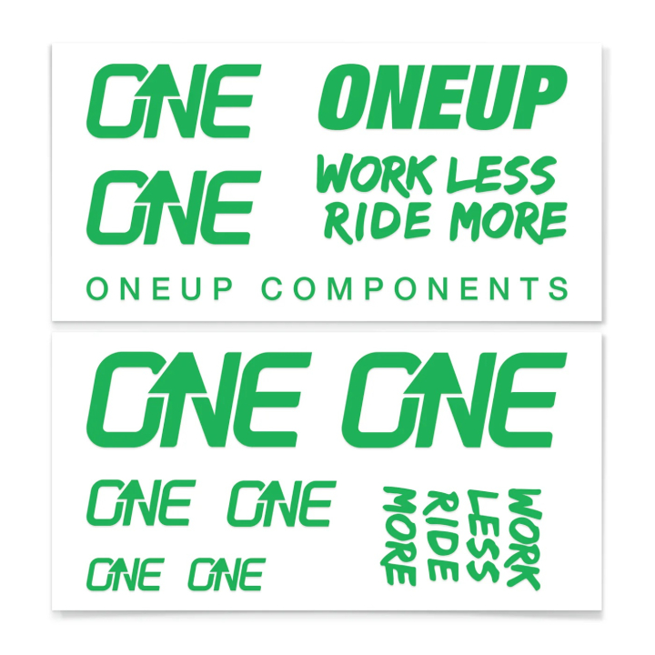 OneUp Components Decal Kit green