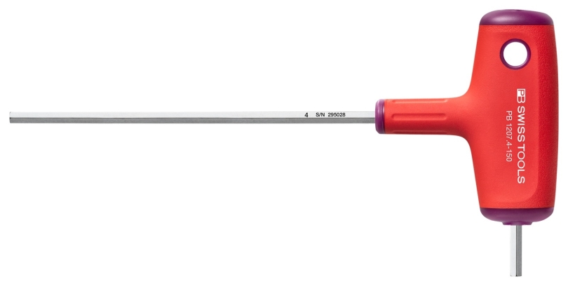 PB Swiss Tools PB 1207 Grösse 4/150 mm Quergriff mit Seitenabtrieb Innensechskant-Schraubenzieher