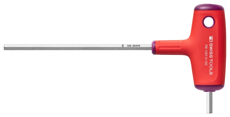 PB Swiss Tools PB 1207 Grösse 5/150 mm Quergriff mit Seitenabtrieb Innensechskant-Schraubenzieher