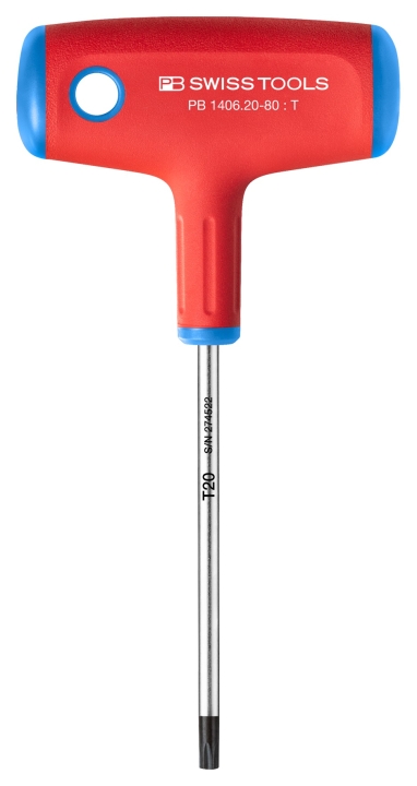 PB Swiss Tools PB 1406 T20/80 mm Quergriff Torx-Schraubenzieher