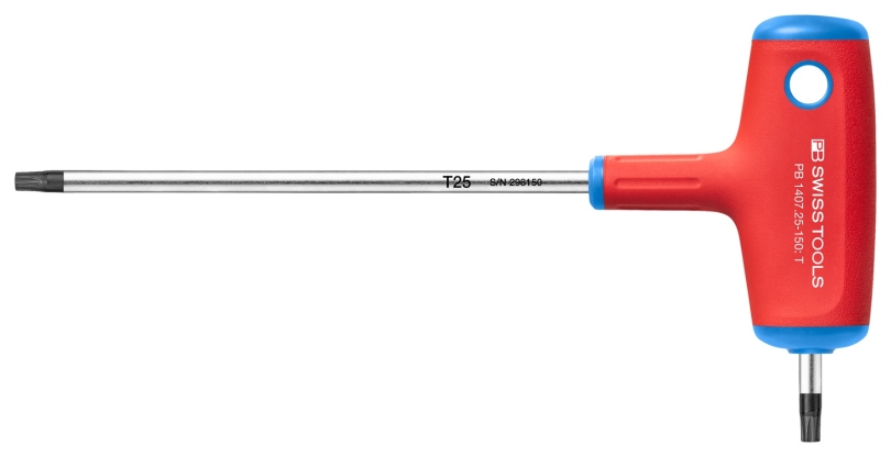PB Swiss Tools PB 1407 T25/150 mm Quergriff mit Seitenabtrieb Torx-Schraubenzieher