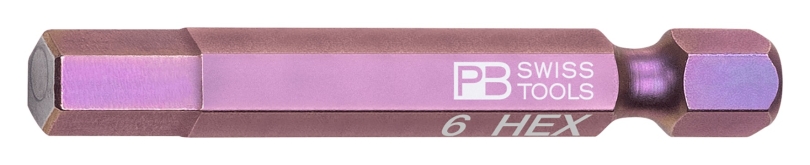 PB Swiss Tools PB E6.210/6 Grösse 6mm Innensechskant Precision Bit 1/4"