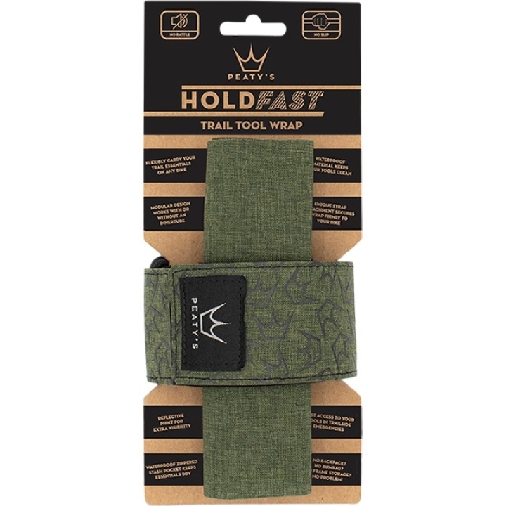 Peaty's HoldFast Trail Tool Wrap Moss Green Rahmentasche