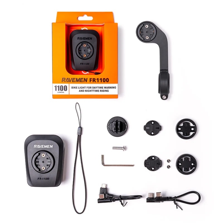 Ravemen FR1100 Frontlicht an Garmin/Wahoo Halterung