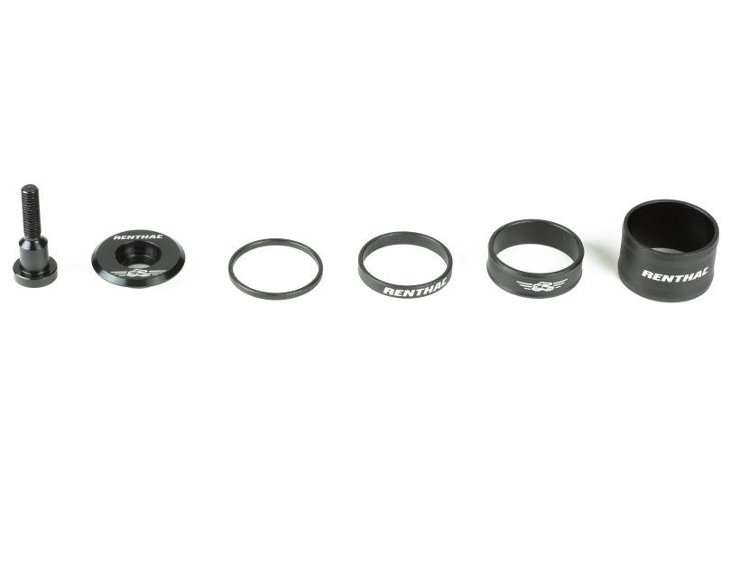 Renthal Top Cap and Spacer Set black