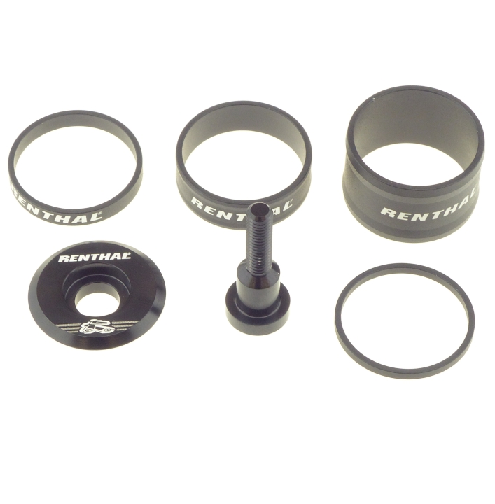 Renthal Top Cap and Spacer Set black