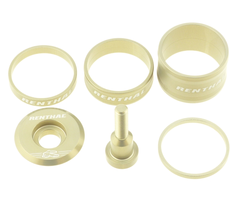 Renthal Top Cap and Spacer Set gold