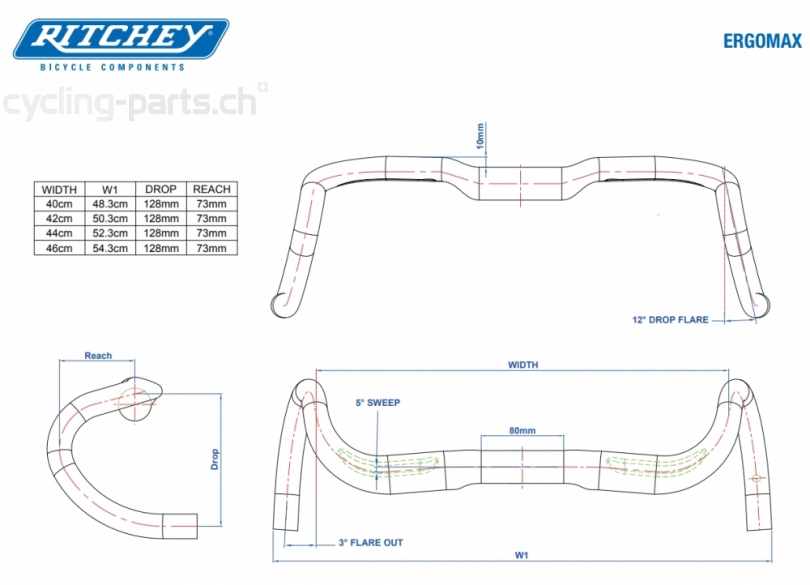 Ritchey Comp Ergomax 40cm Lenker