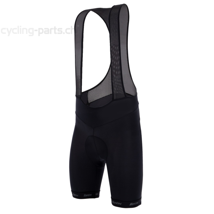 Santini Cubo kurze Trägerhosen Herren schwarz