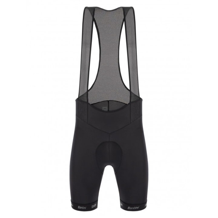 Santini Cubo kurze Trägerhosen Herren schwarz