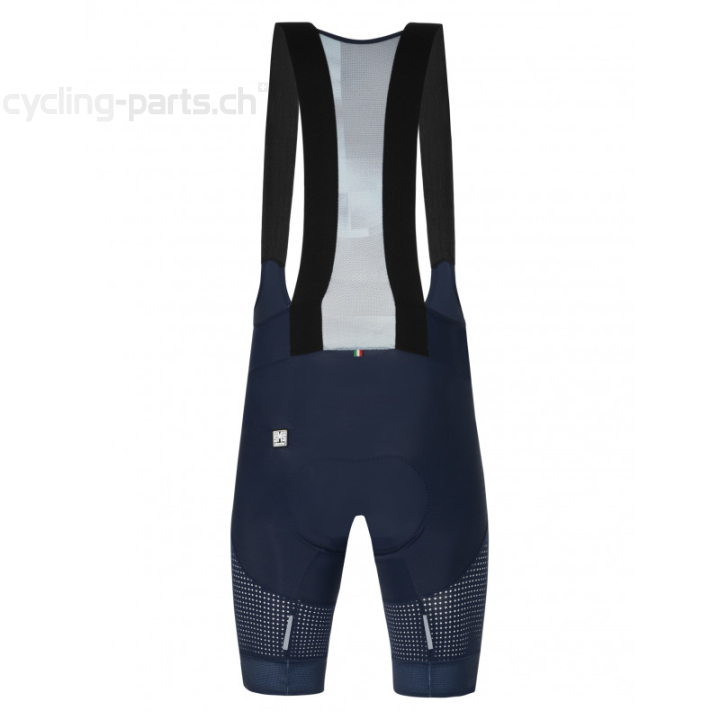 Santini Forza Indoor Herren kurze Trägerhosen blau