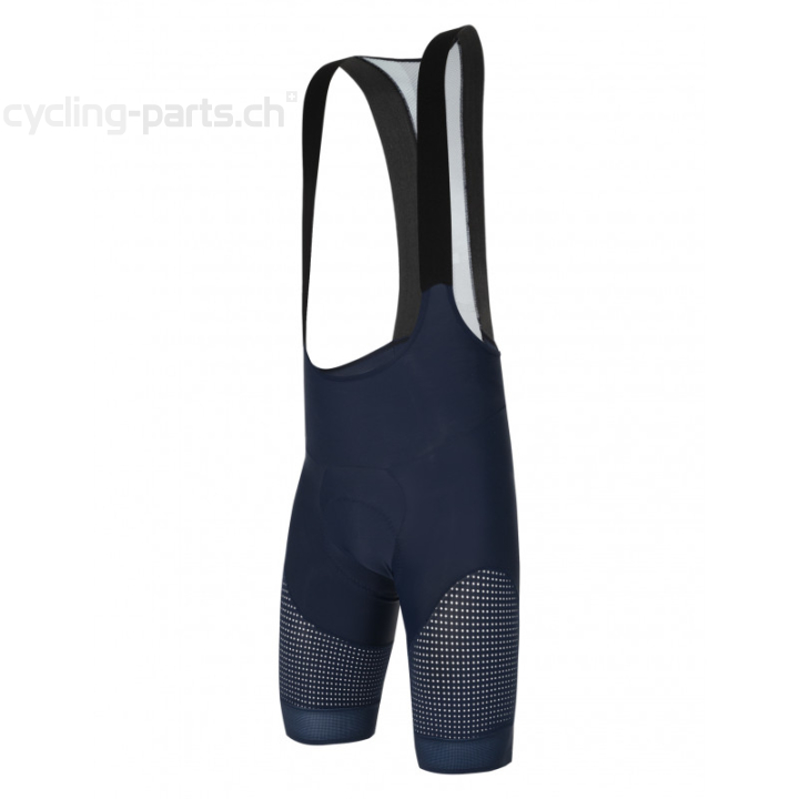 Santini Forza Indoor Herren kurze Trägerhosen blau