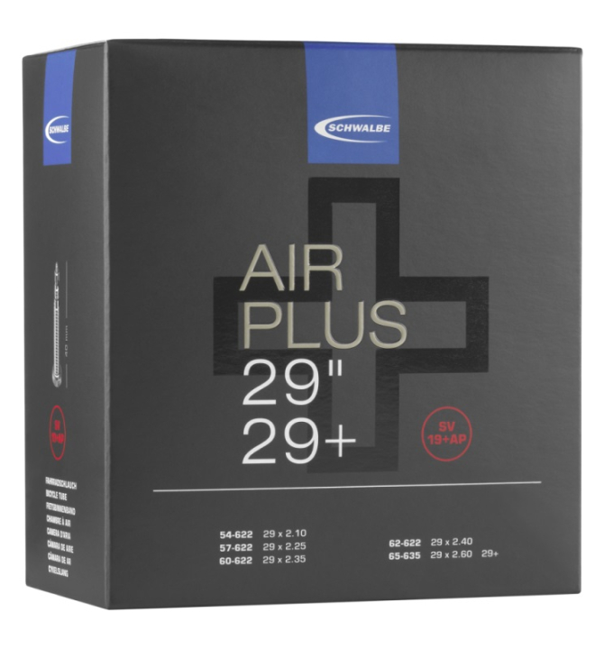 Schwalbe Air Plus SV 19+AP 29x2.1/2.6 Presta 40mm Schlauch