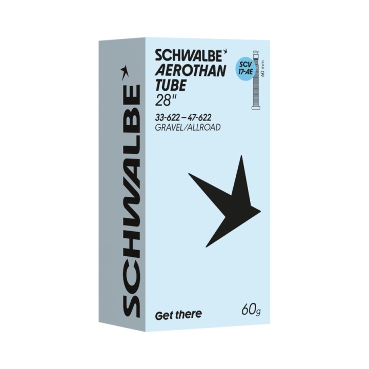Schwalbe Aerothan Gravel/Allroad SCV17-AE 700x33/47 Clik Valve 60mm Schlauch