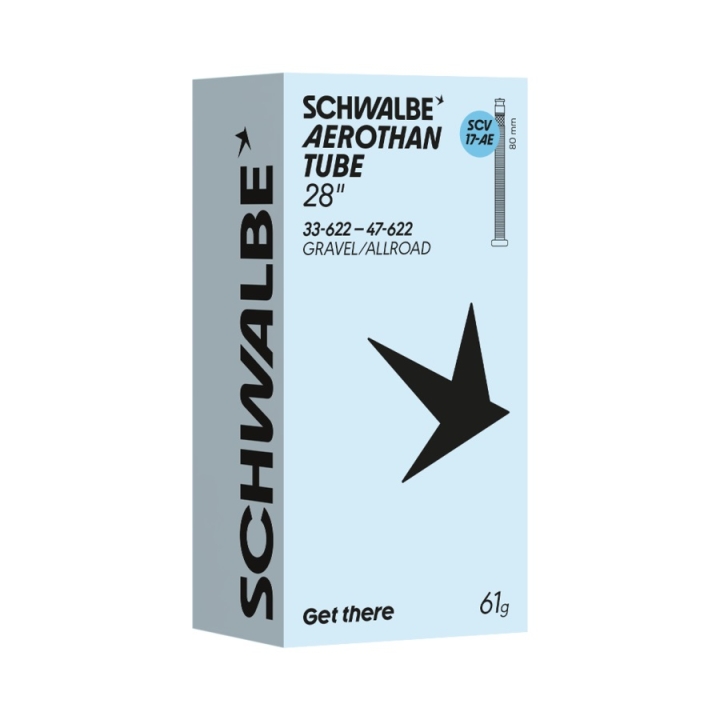 Schwalbe Aerothan Gravel/Allroad SCV17-AE 700x33/47 Clik Valve 80mm Schlauch