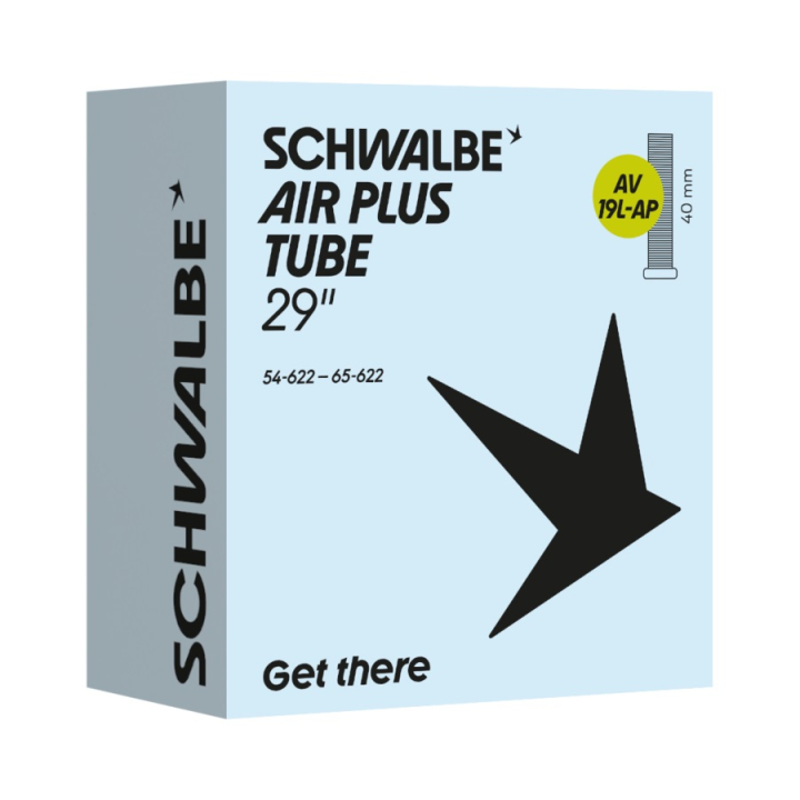 Schwalbe Air Plus AV 19L-AP 29x2.1/2.6 Schrader/Auto 40mm Schlauch