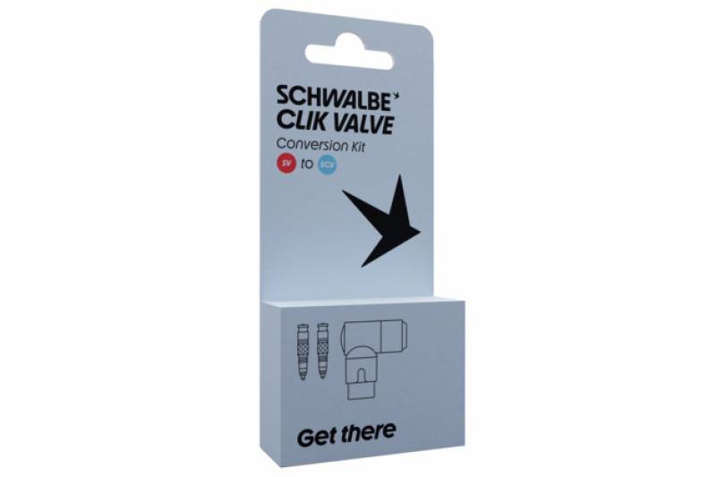 Schwalbe Clik Valve Conversion Kit SV to SCV mit Pumpenkopf