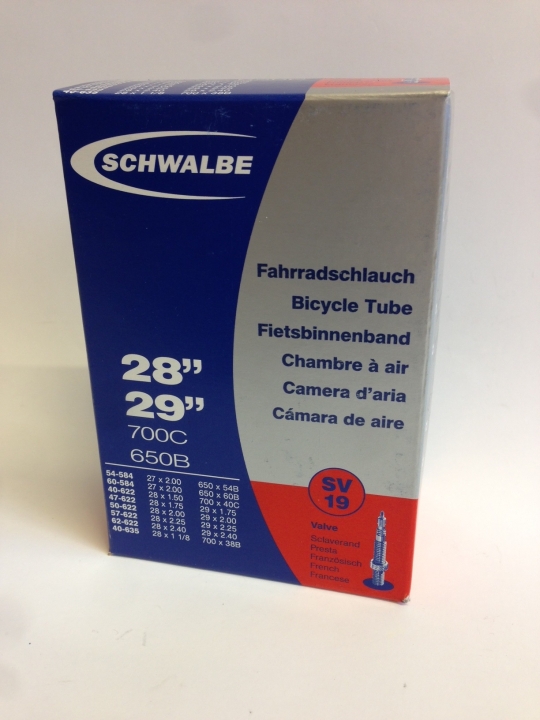 Schwalbe SV 19 29 x 1.75/2.4 und 27,5x2.1/2.35 Presta 40mm Schlauch