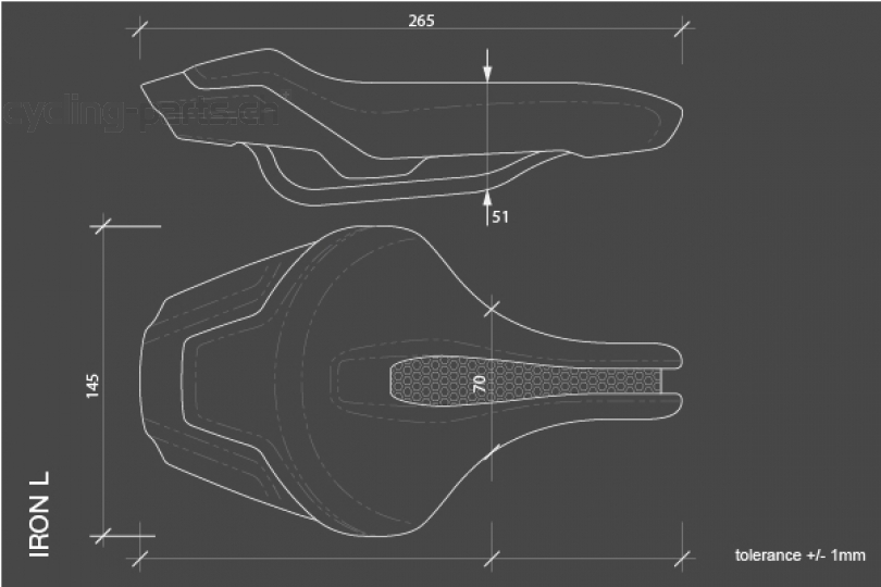 Selle Italia Iron Tekno Flow L Sattel