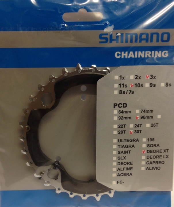 Shimano XT FC-M782 30 Zähne 3x10 Kettenblatt