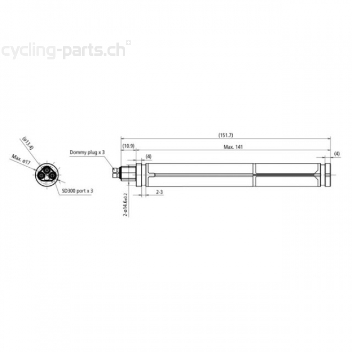 Shimano Di2 BT-DN300 Akku intern