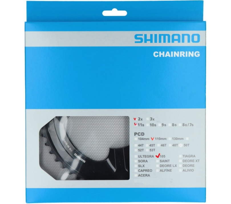 Shimano 105 FC-R7000 50 Zähne schwarz Kettenblatt