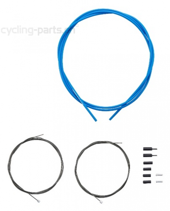 Shimano Road Shift Optislick Schaltzug-Set blau