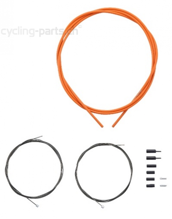 Shimano Road Shift Optislick Schaltzug-Set orange