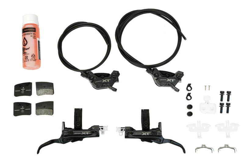 Shimano XT BR-M8220/BL-M8200 4 Kolben Scheibenbremse - Set vorne & hinten