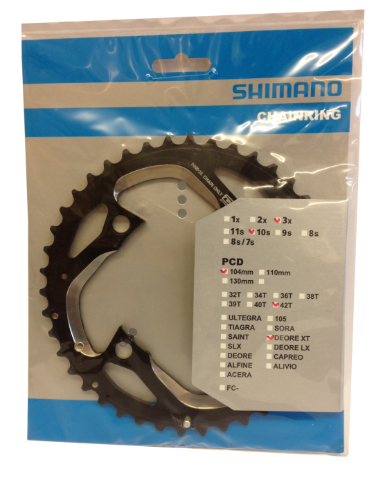 Shimano XT FC-M780 42 Zähne 3x10 Kettenblatt