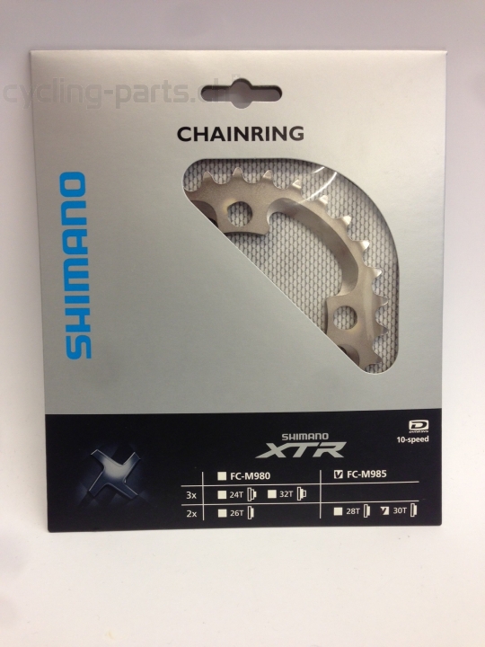 Shimano XTR FC-M985 30 Zähne 2x10 Kettenblatt