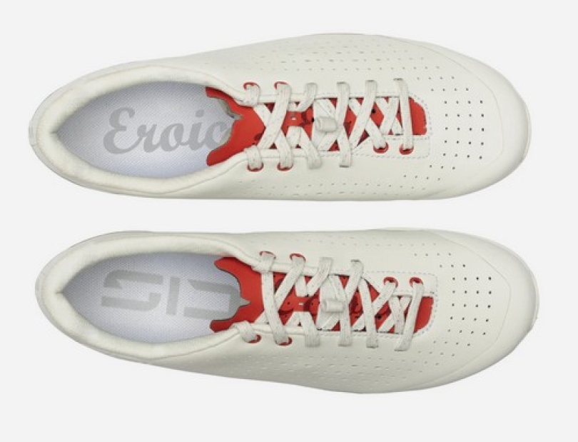 Sidi Polvere ice white dark red Gravelschuhe