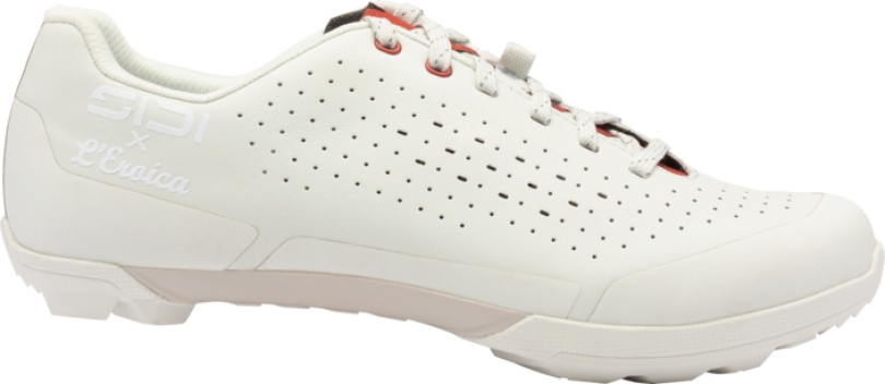 Sidi Polvere ice white dark red Gravelschuhe