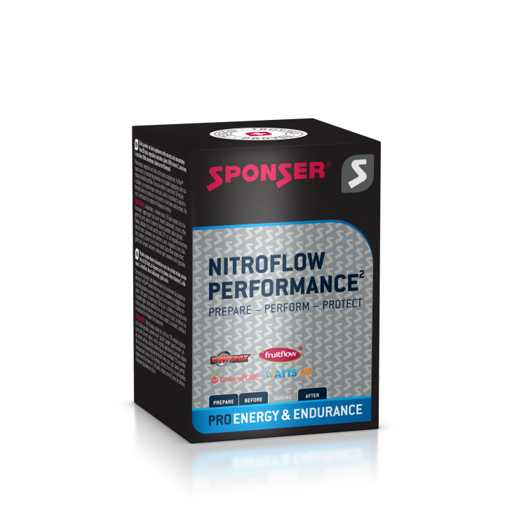 Sponser Nitroflow Performance Blackcurrant Display à 10 x 7g