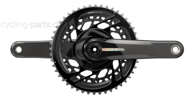 Sram Force AXS DUB 2x12 48-35 175mm black/iridescent Kurbelgarnitur