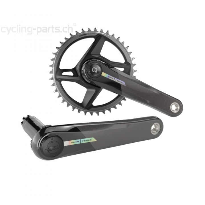 Sram Force Wide AXS Powermeter DUB 1x12 40 Zähne 175mm black/iridescent Kurbelgarnitur