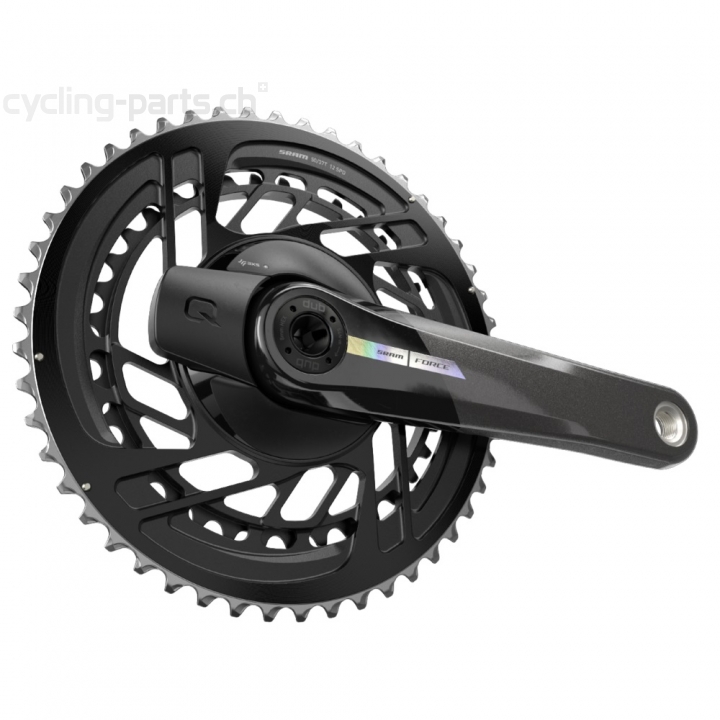 Sram Force AXS Powermeter DUB 2x12 50-37 175mm black/iridescent Kurbelgarnitur