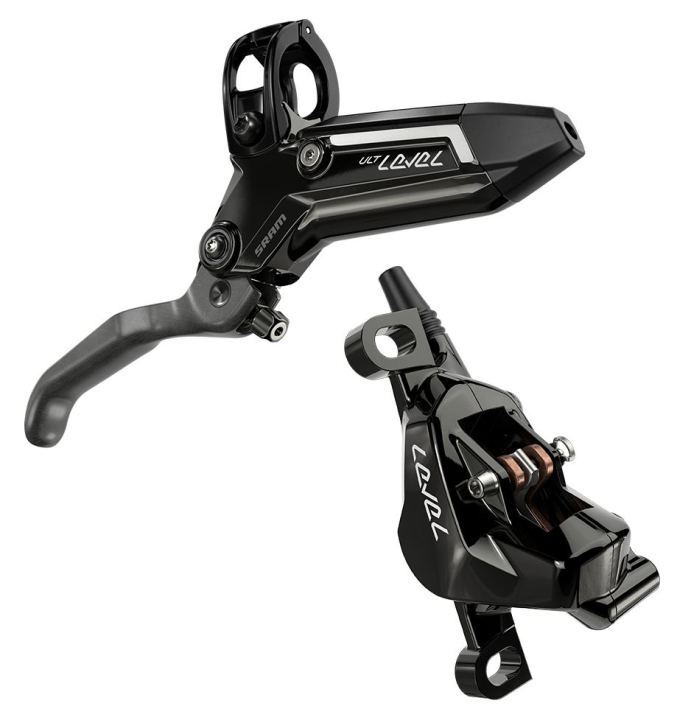 Sram Level Ultimate Stealth 2-Kolben gloss black Scheibenbremse hinten