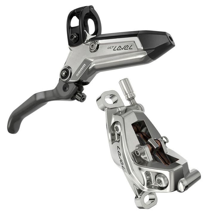 Sram Level Ultimate Stealth 4-Kolben silver Scheibenbremse vorne