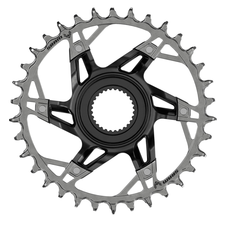 Sram XX Eagle AXS Transmission E-MTB Bosch Gen5 DU38 34 Zähne 1x12 black/silver Kettenblatt