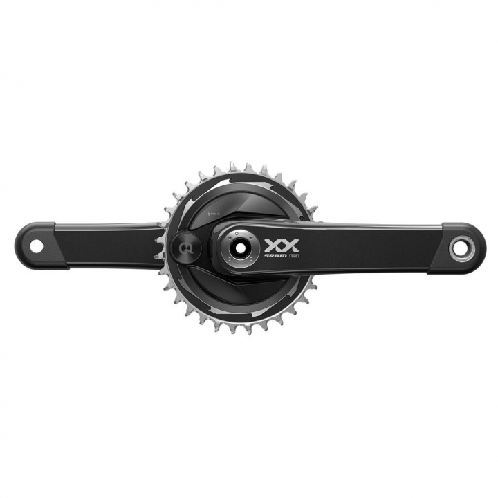Sram XX Eagle T-Type Powermeter Spiderbased DUB Wide 55mm Chainline 174mm Q-Faktor black, Länge 165mm Kurbel