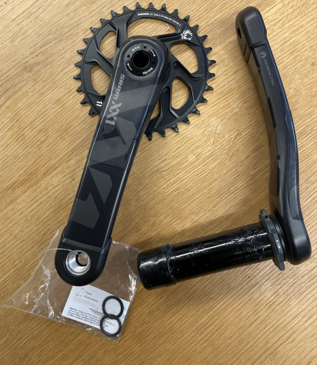 Sram XX1 Eagle™ black BB30, Länge 175mm Kurbel