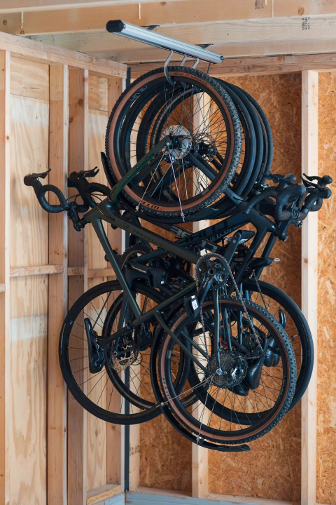 Stashed SpaceRail Bike Storage System / Ceiling Fahrrad-Aufhängesystem Deckenmontage