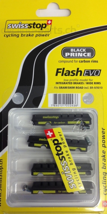 Swissstop Flash Evo Black Prince Shimano/Sram Bremsgummis