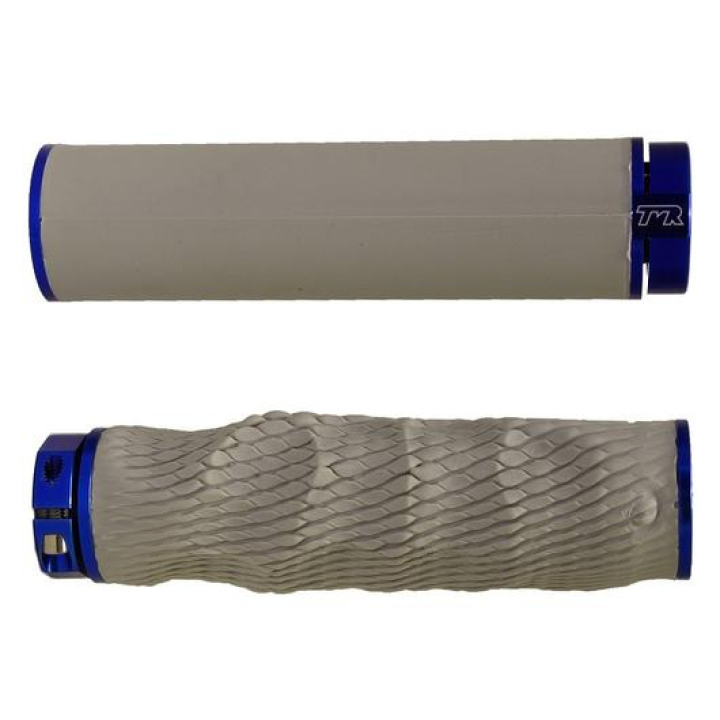 TMR Designs Imprint Grips Premium magnesium/blau Lenkergriffe