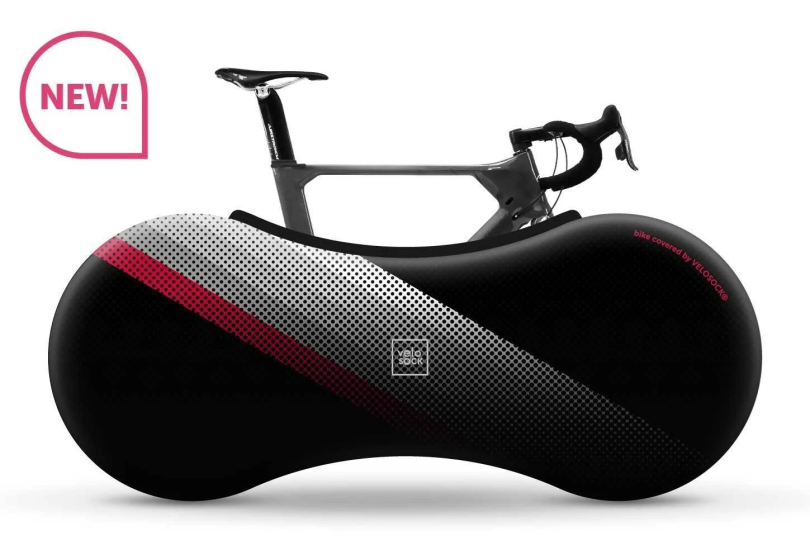 VELOSOCK Indoor Bike Cover Rainbow red