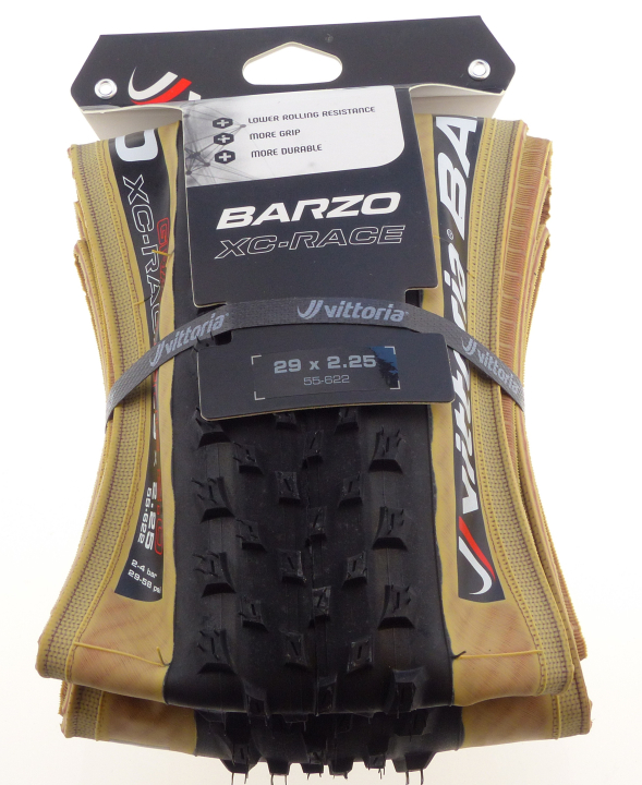 Vittoria Barzo TL Ready, 4C, Graphene 2.0, 120 TPI, black/brown 29x2.25 Reifen