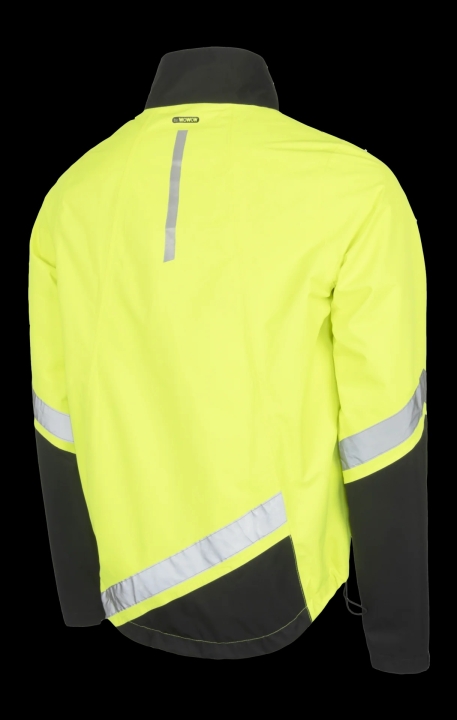 wowow Fuji Regenjacke schwarz gelb und reflektierend
