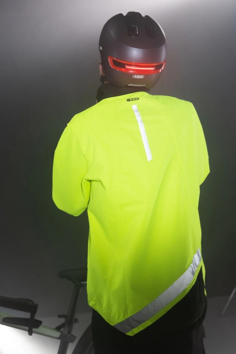 wowow Fuji Regenjacke schwarz gelb und reflektierend