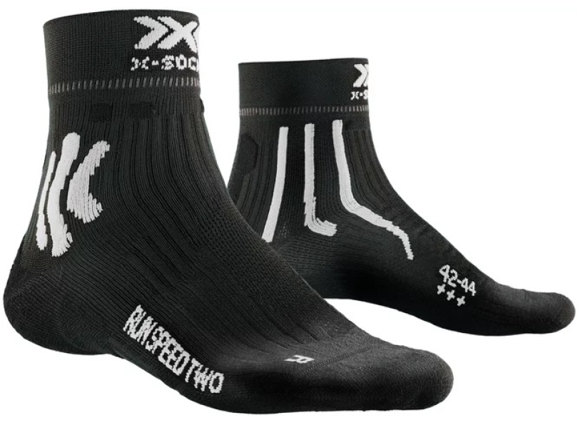 X-SOCKS Men Run Speed two 4.0 opal black/arctic white